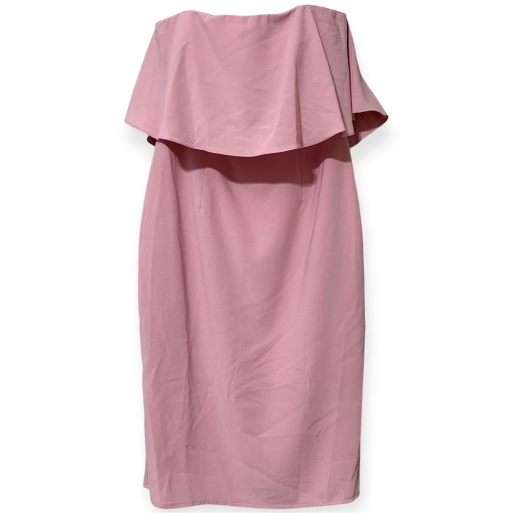 Style State women’s large Elegant blush Pink dress with removable straps wedding